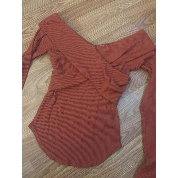 Free People Off The Shoulder Sweater Size Small - Picture 9 of 12